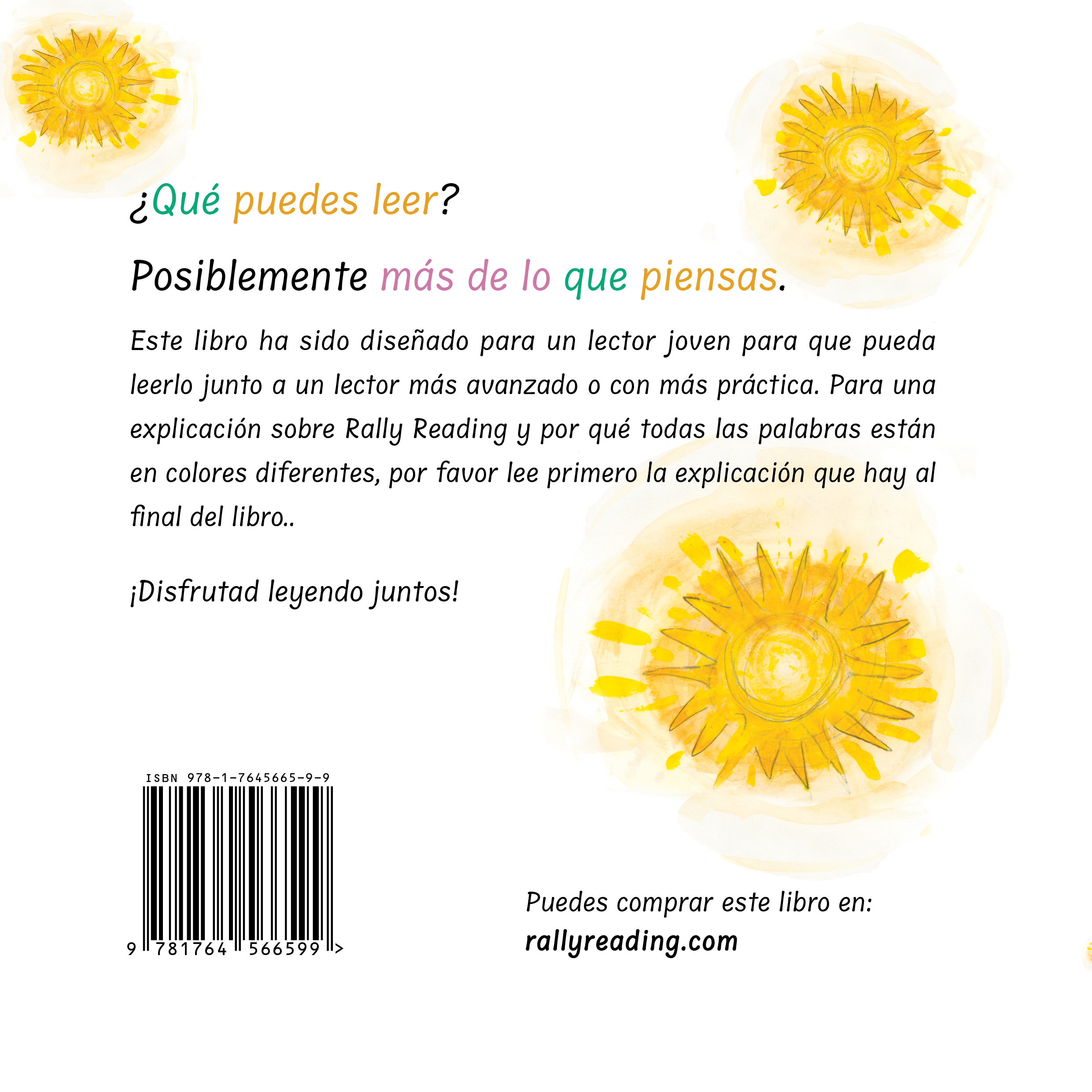 Yo Puedo Leer Back Cover